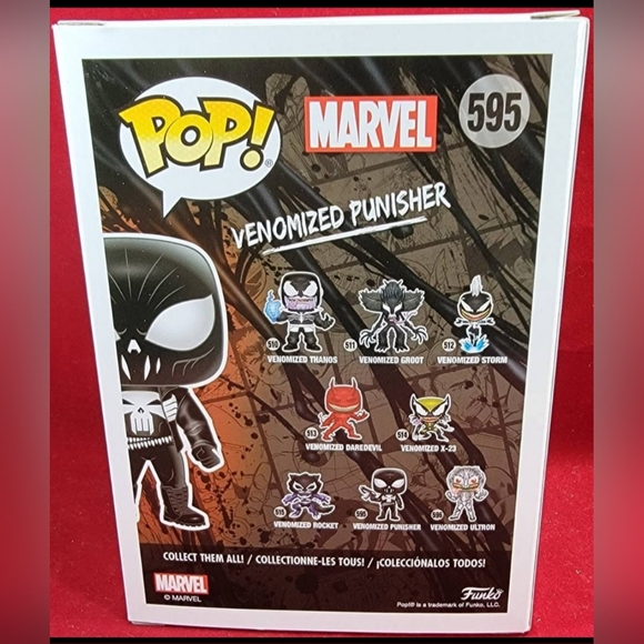 Venomized punisher funko # 595 (nib) With pop protector - Picture 7 of 7